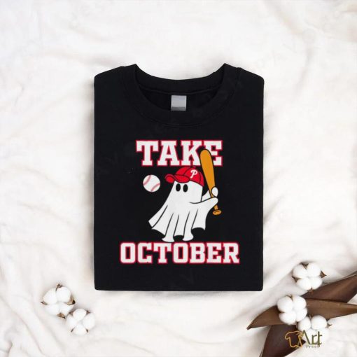 Take October Ghost Baseball Philadelphia Halloween T Shirt