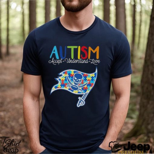 Tampa Bay Buccaneers Autism Accept Understand Love 2023 Shirt