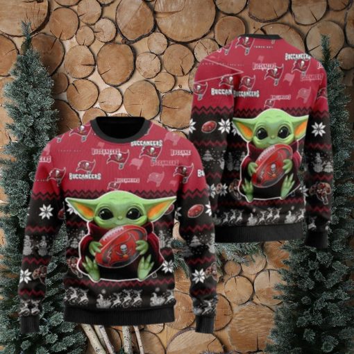 Tampa Bay Buccaneers Baby Yoda Ugly Christmas Sweaters