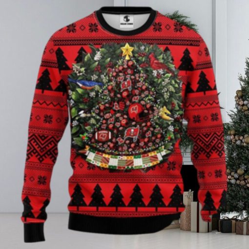 Tampa Bay Buccaneers Christmas Tree 3D Printed Christmas Sweatshirt