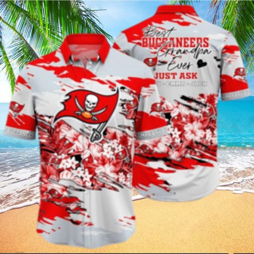 Tampa Bay Buccaneers Custom Hawaiian Shirt   Short  T Shirt Hawaiian Pattern Print Style