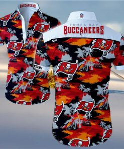 Tampa Bay Buccaneers Logo Hawaiian Summer Beach Shirt Full Print