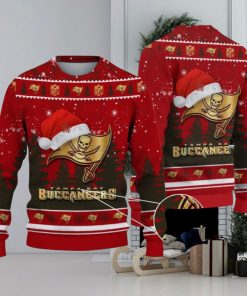 Tampa Bay Buccaneers Logo Wearing Santa Hat Christmas Gift Ugly Christmas Sweater Christmas Gift Ideas