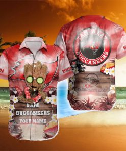 Tampa Bay Buccaneers NFL Hawaiian shirt Groot Funny Color Custom Name For Fans Gift