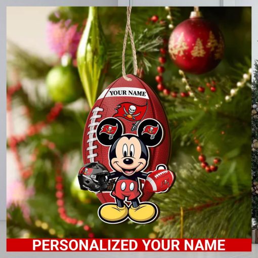 Tampa Bay Buccaneers Personalized Your Name Mickey Mouse And NFL Team Ornament SP161023189ID03