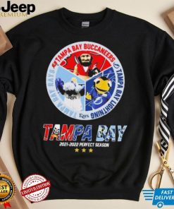 Tampa Bay Buccaneers Tampa Bay Lightning Tampa Bay Rays 2021 2022 Perfect Season Shirt