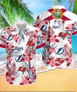 Tampa Bay Buccaneers Tampa Bay Lightning Tampa Bay Rays Hawaiian Shirt