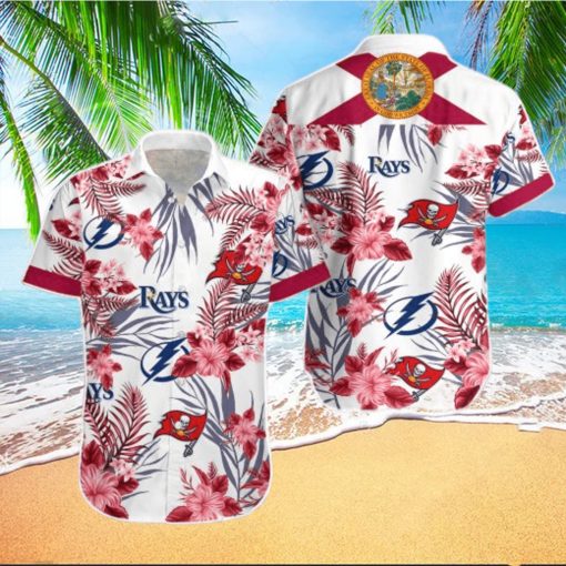 Tampa Bay Buccaneers  Tampa Bay Lightning  Tampa Bay Rays Hawaiian Shirt