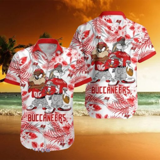 Tampa Bay Buccaneers Taz And Bugs NFL teams Hawaiian Shirt For Men And Women