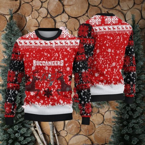 Tampa Bay Buccaneers Ugly Christmas Reindeer Xmas Sweater Snowman Gift Mens Women