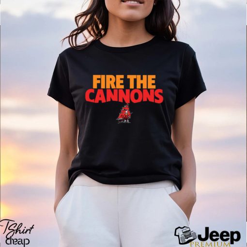 Tampa Bay Buccaneers team fire the cannons American foolball logo shirt