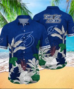 Tampa Bay Lightning NHL Hawaiian Shirt Beer Gardens Aloha Shirt