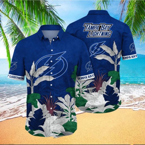 Tampa Bay Lightning NHL Hawaiian Shirt Beer Gardens Aloha Shirt