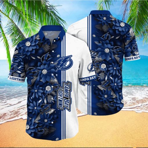 Tampa Bay Lightning NHL Hawaiian Shirt Custom Garden Parties Aloha Shirt