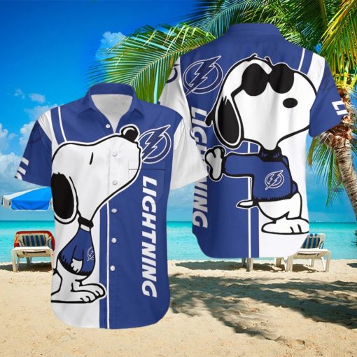 Tampa Bay Lightning Snoopy Lover 3D Printed Hawaiian Shirt