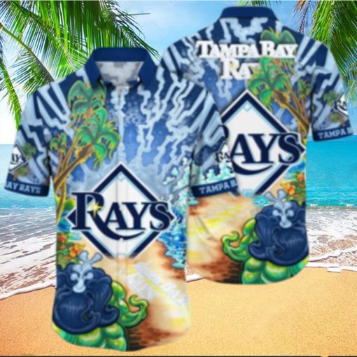 Tampa Bay Rays MLB Flower Hawaiian Shirt For Men Women Best Gift For Fans