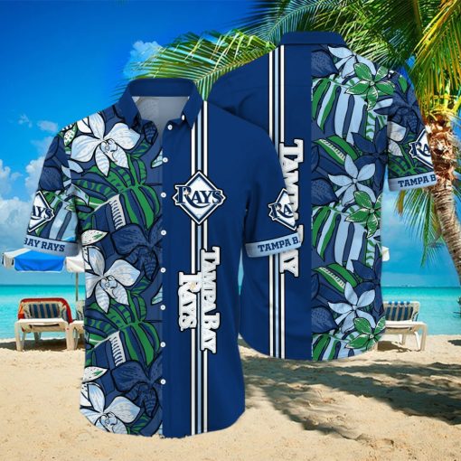 Tampa Bay Rays MLB For Sports Fan Flower Hawaiian Shirt