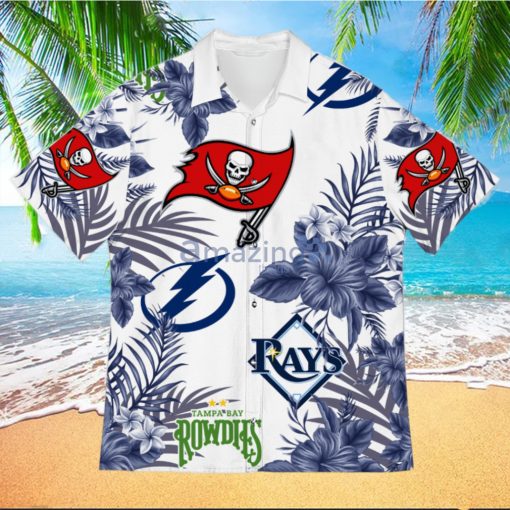 Tampa Bay Sport Teams Hawaiian Buccaneers Tampa Bay Rays Tampa Bay Lightning Rowdies Hawaiian Shirt For Fans