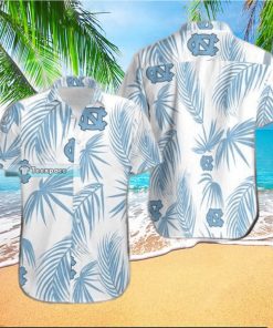 Tar Heels Palm Leaf Texture Hawaiian Shirt