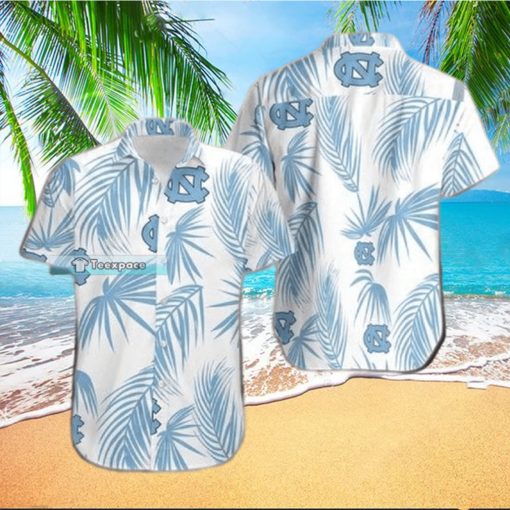 Tar Heels Palm Leaf Texture Hawaiian Shirt