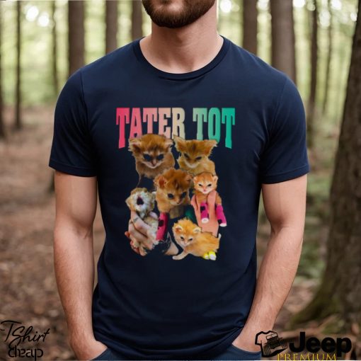 Tater Tot Collage Design Tiktok Cat Shirt