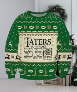 Taters Potatoes 3D Ugly Christmas Sweater For Men And Women