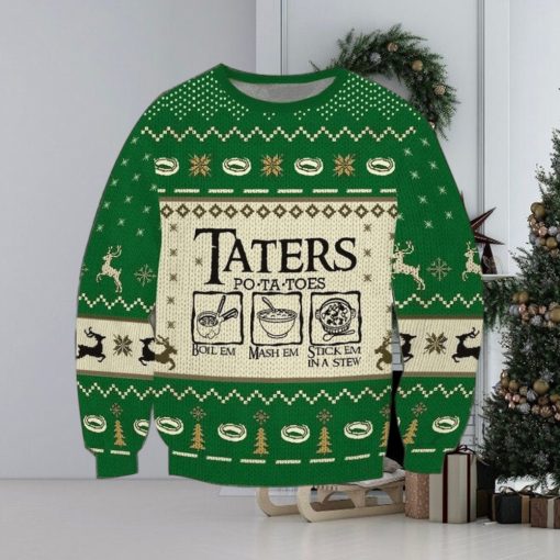 Taters Potatoes 3D Ugly Christmas Sweater For Men And Women