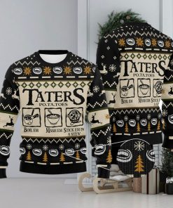 Taters Potatoes LOTR Black Knitted Xmas Gifts Gift Ugly Christmas Sweater For Men And Women