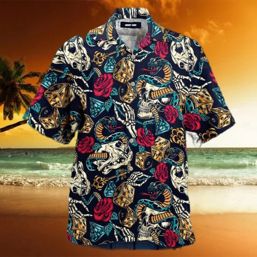 Tattoo Skull And Snake Amazing Aloha Hawaiian Shirts