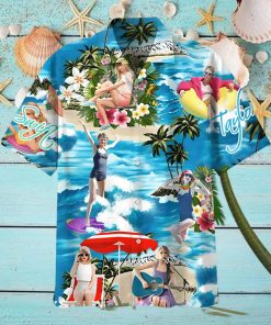 Taylor Swift On The Beach Hawaiian Shirt