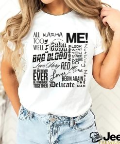 Taylor Swift Song shirt