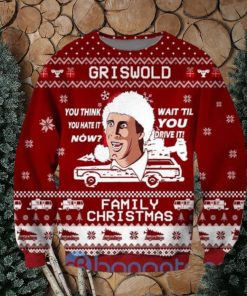 Funny Griswold Family Ugly Christmas All Over Printed 3D Sweatshirt