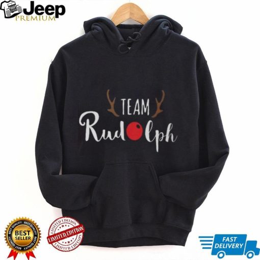 Team Rudolph Christmas Motif T shirt