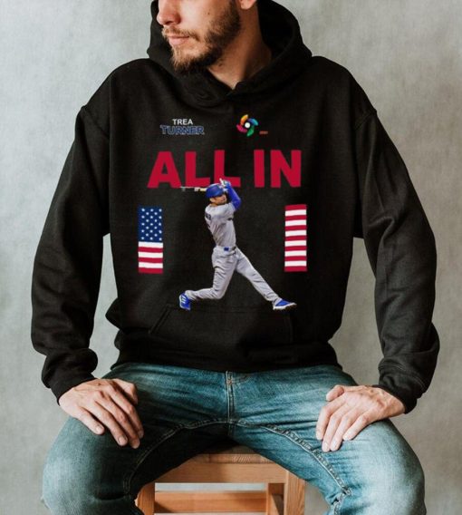 Team Usa Trea Turner All In World Baseball Classic 2023 T shirt