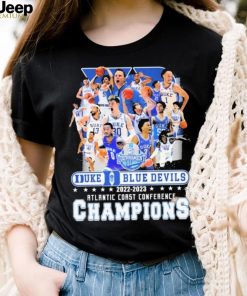 Teams Duke Blue Devils 2022 2023 Atlantic Coast Conference Champions Shirt