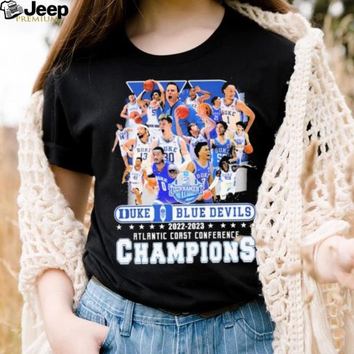 Teams Duke Blue Devils 2022 2023 Atlantic Coast Conference Champions Shirt