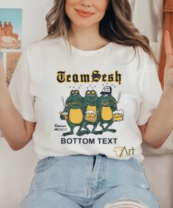 Teamsesh frogs bottom text shirt