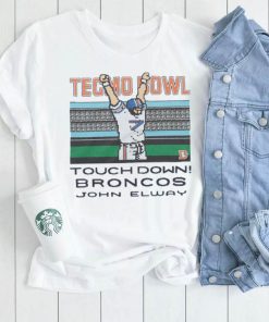 Tecmo Bowl Broncos John Elway Retro Denver Broncos Video Game T Shirt