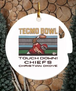 Tecmo Bowl touchdown Chiefs Christian Okoye ornament