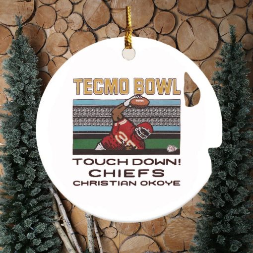 Tecmo Bowl touchdown Chiefs Christian Okoye ornament