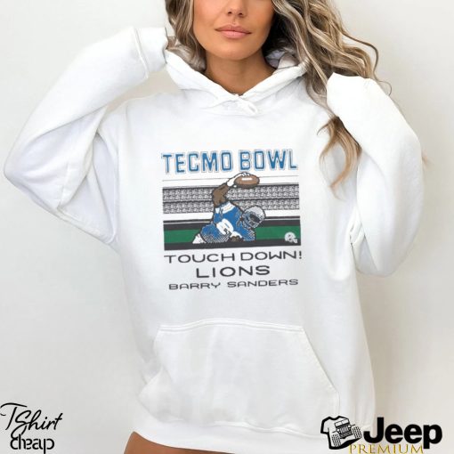 Tecmo bowl lions barry sanders shirt