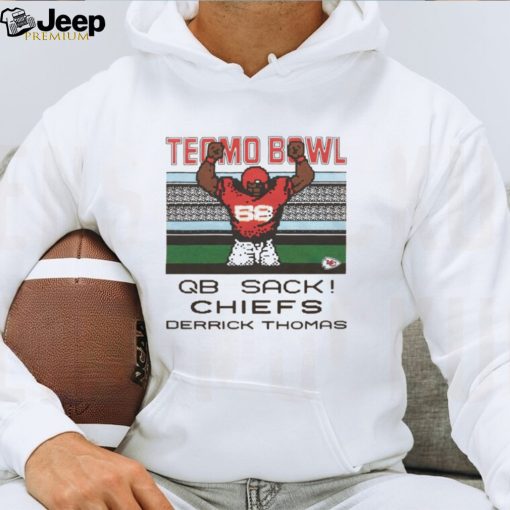 Tecmo bowl qb sack Kansas City Chiefs Derrick Thomas retro NFL shirt