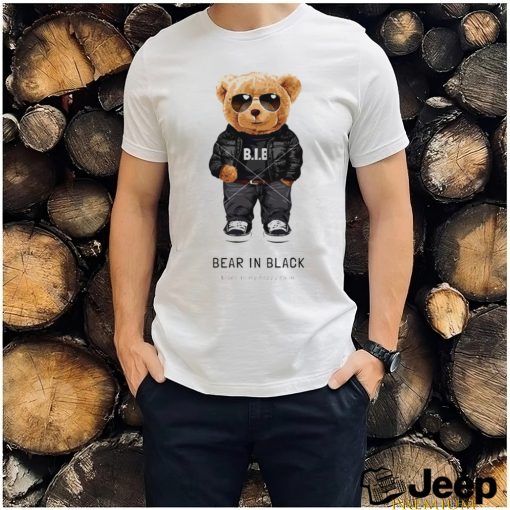 Teddy Bear in Black black in my happy color shirt