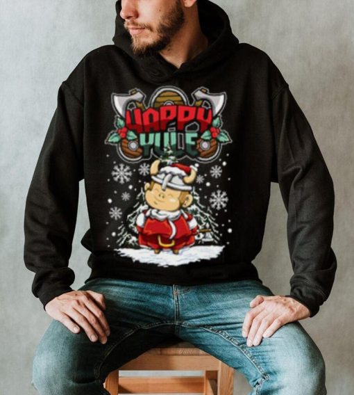 Tee shirt happy yule viking christmas