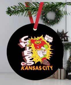 Teenage Mutant Ninja Turtles Raphael x Kansas City Chiefs retro NFL ornament