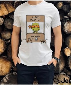 Teenage Mutant Ninja Turtles X Peanuts I eat Pizza 5 cent the Ninja is in shirt