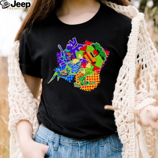 Teenage Mutant Ninja Turtles art colorful shirt