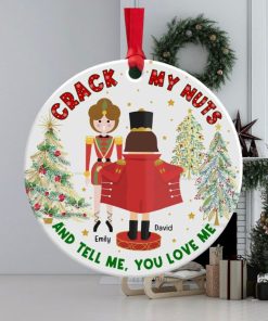 Tell Me, You Love Me Personalized Ornament – Ceramic Circle Ornament Gift For Him Gift For Her  Christmas Gift  Couple Ornament 03qhqn290823