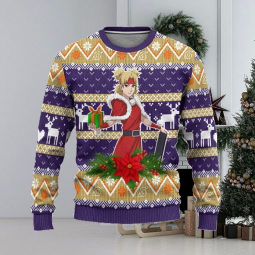 Temari Custom Naruto Anime Xmas Ugly Christmas Sweater Gift For Men Women