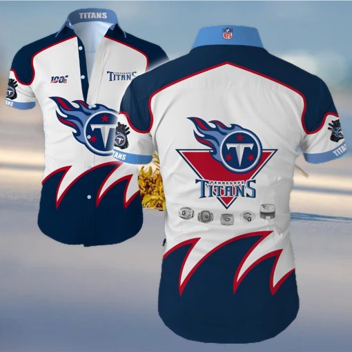 Tennessee Titans Big Logo Hawaiian Summer Beach Shirt Full Print